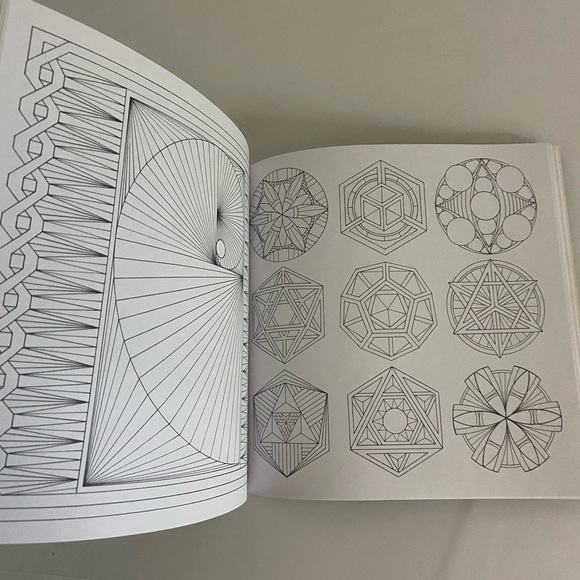 Golden Ratio Coloring Book & Mathematical Patterns Inspired by Nature & Art - Picture 6 of 9